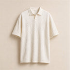 Textured Knit Polo Shirt - Gentlemen X