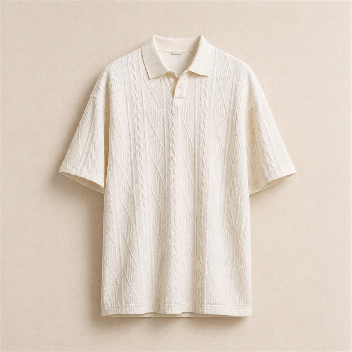 Textured Knit Polo Shirt - Gentlemen X