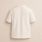 Textured Knit Polo Shirt - Gentlemen X