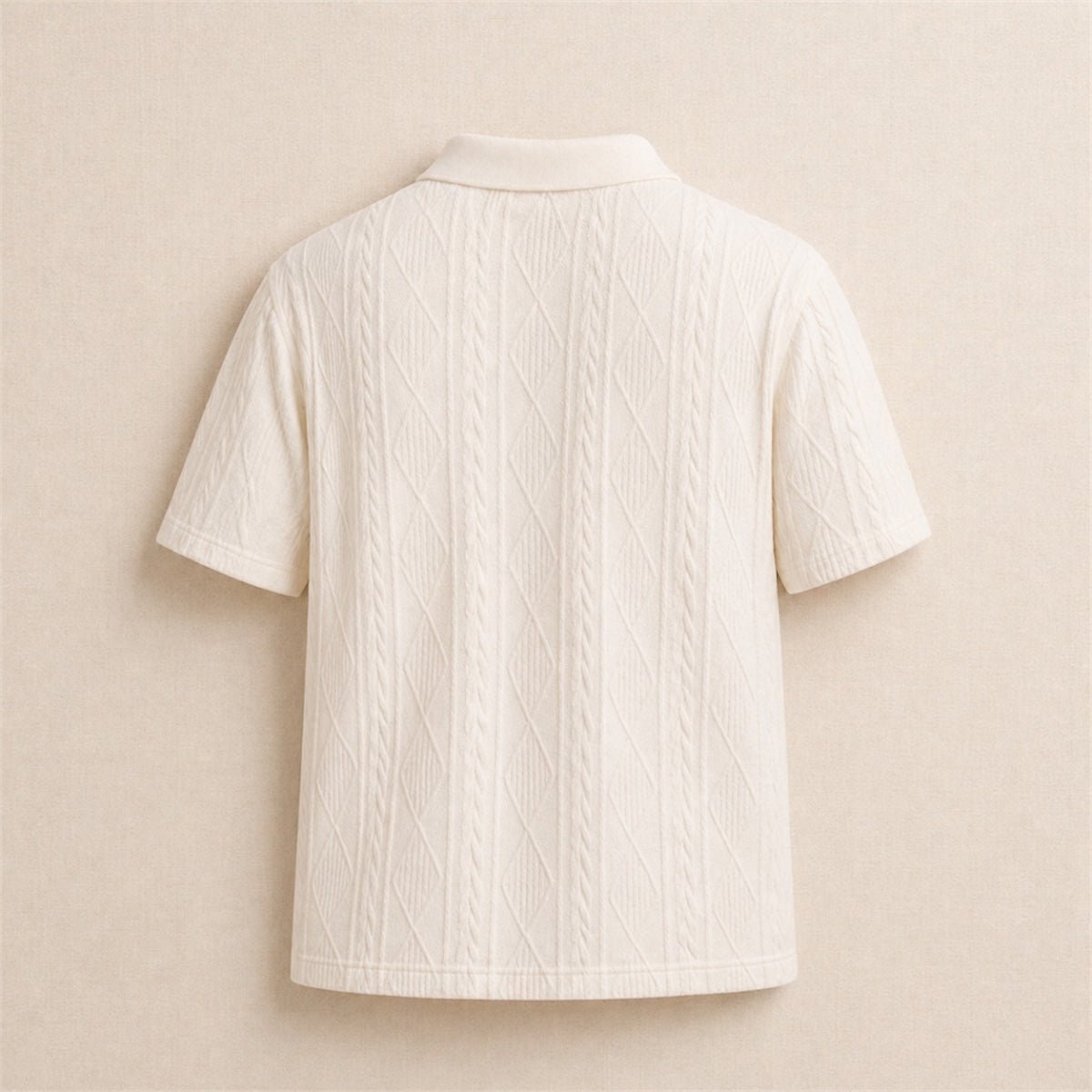 Textured Knit Polo Shirt - Gentlemen X