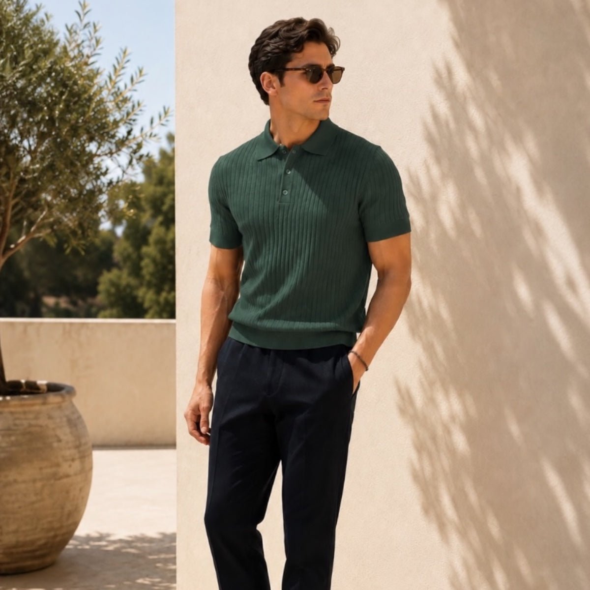 Relaxed Knit Polo - Gentlemen X