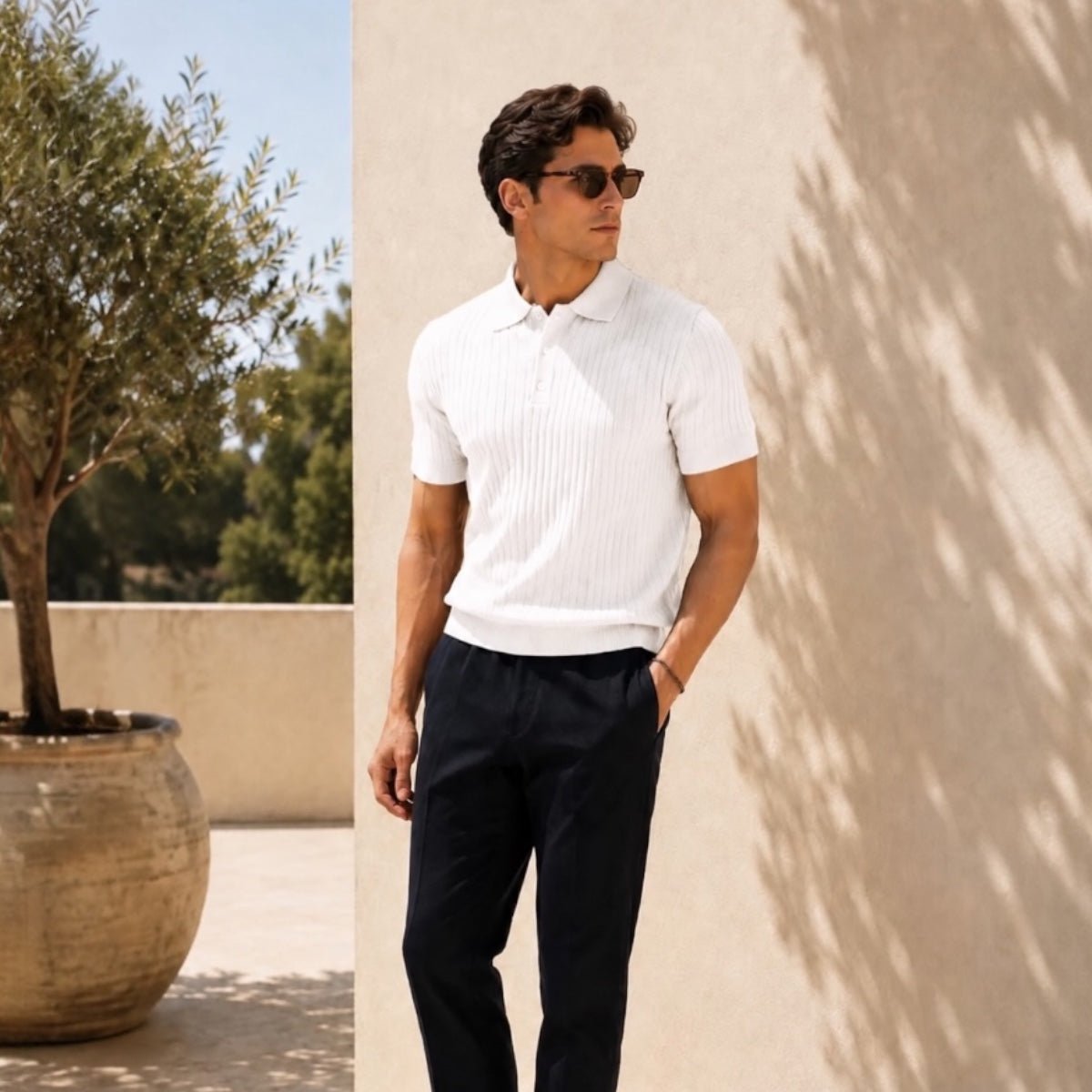 Relaxed Knit Polo - Gentlemen X