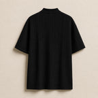 Textured Knit Polo Shirt - Gentlemen X