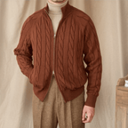 The Cable Zip Cardigan - Gentlemen X
