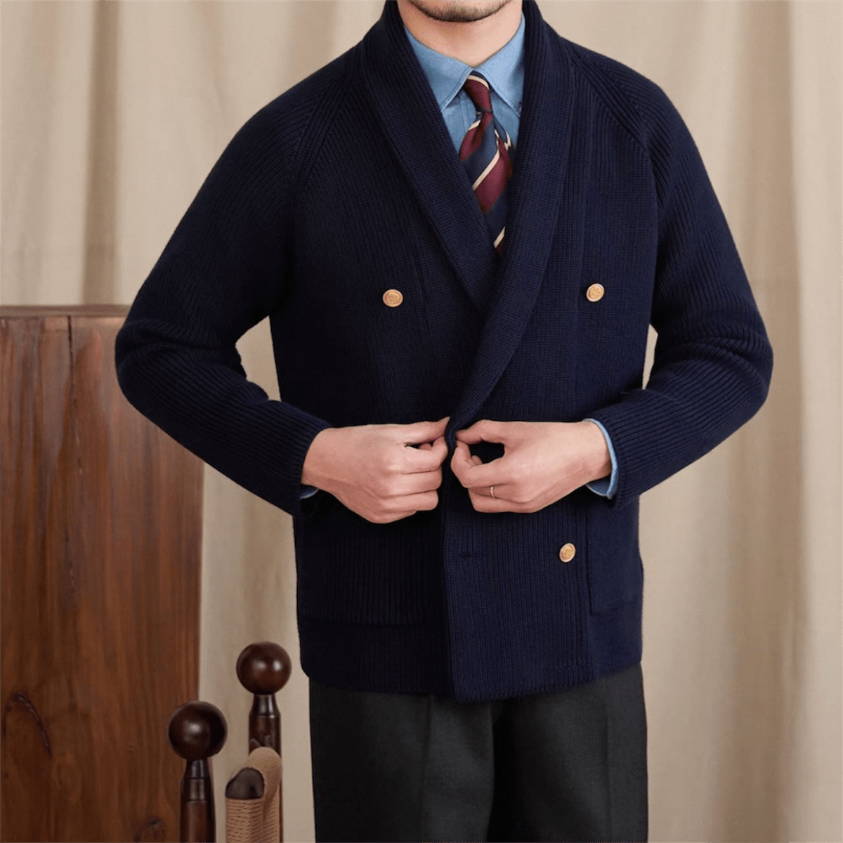 Double Shawl Cardigan - Gentlemen X