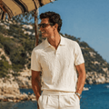 Textured Knit Polo Shirt - Gentlemen X